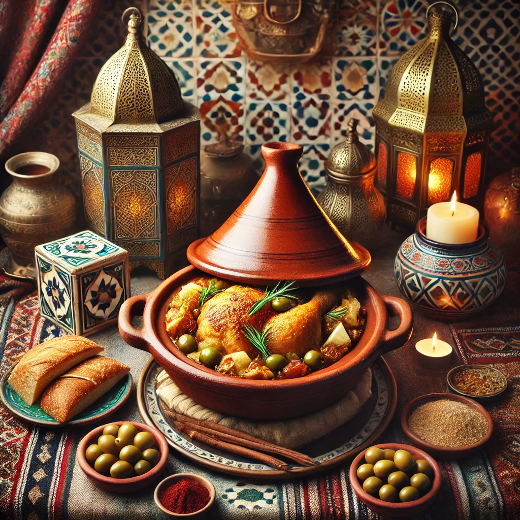 Moroccan Tagine with Chicken and Olives