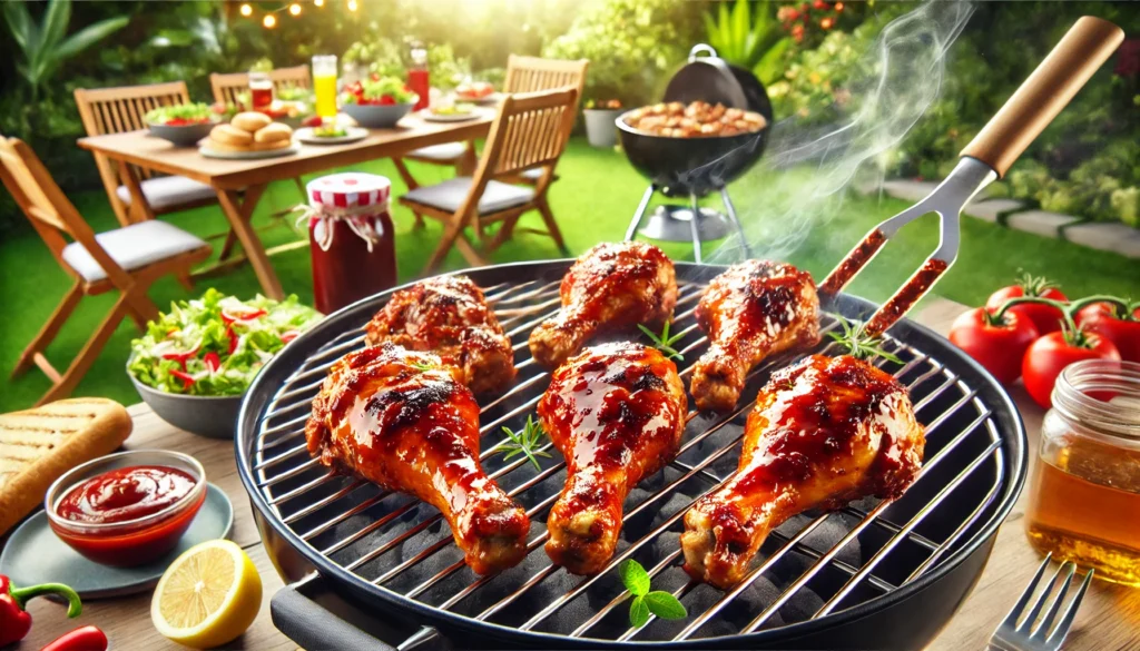 BBQ Chicken Grilled to Perfection, Best BBQ Chicken Marinade, BBQ Chicken with Side Dishes